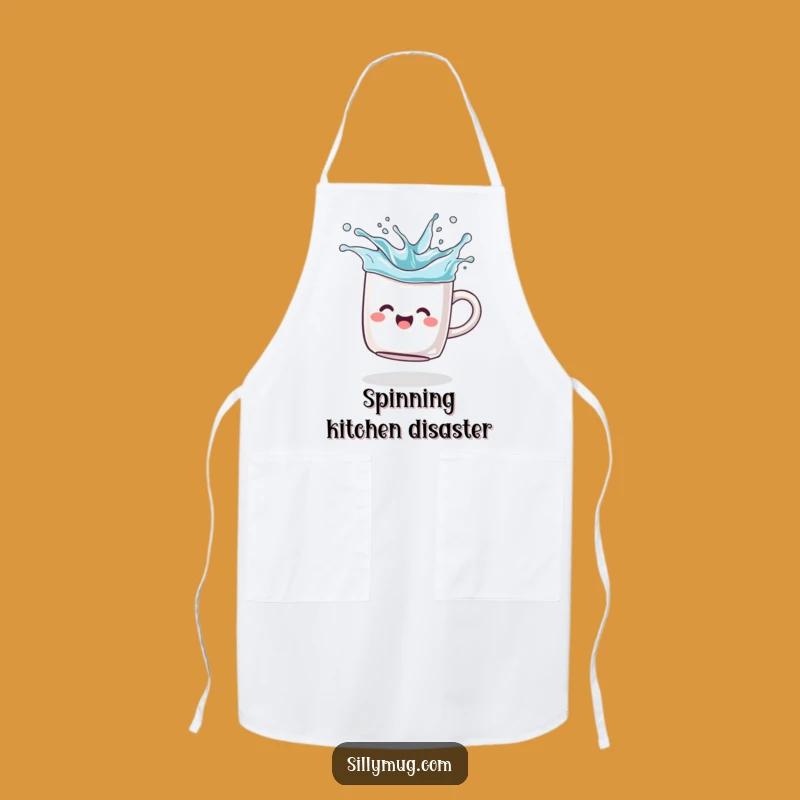 Funny Spinning Mug Apron - Cook Up Some Laughs in Style