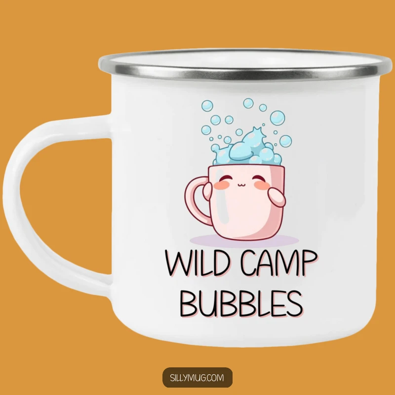 Funny Bubble Overflow Camping Mug: Bubbly Sips on Adventures