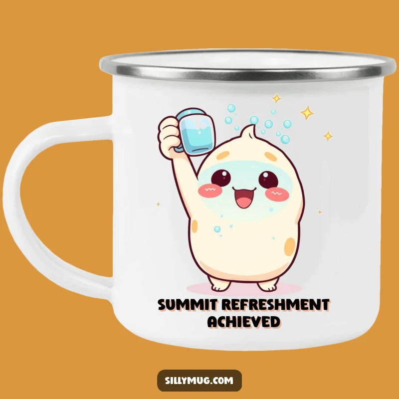 Funny Kawaii Camping Mug: Triumphant Bubble Mug - Celebrate Outdoors