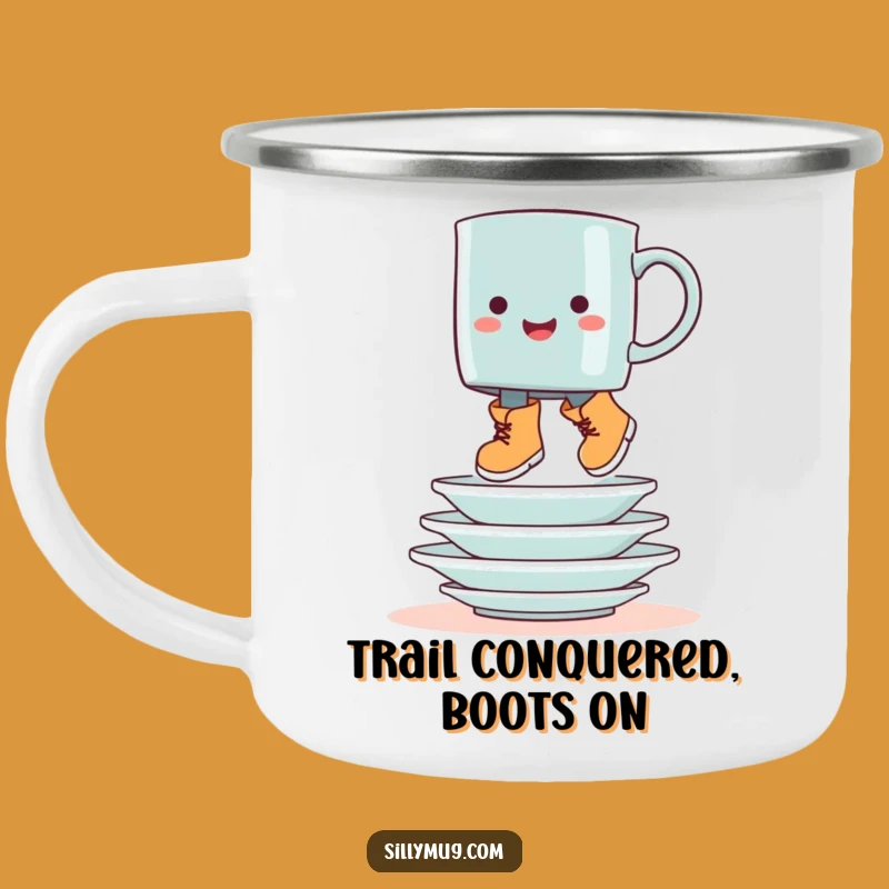Durable Funny Booted Mug Hop Camping Mug - Adventure with Humorous Glee!