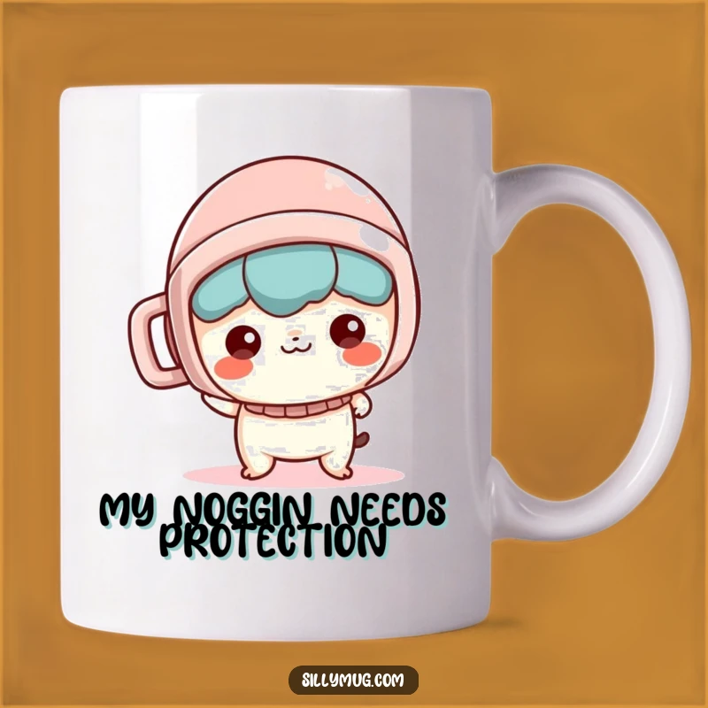 Funny Kawaii Mug Helmet: Mischievous Character Design, Perfect Funny Gift for Coffee Lovers