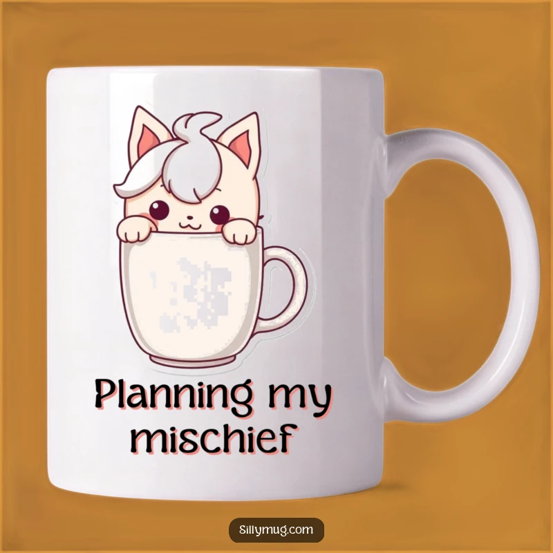 Funny Mischief Mug: Peek-a-Boo Grins for Coffee Lovers