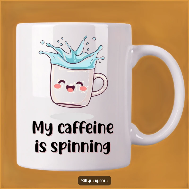 Funny Spinning Mug T-Shirt Design - A Hilarious Gift for Coffee Lovers