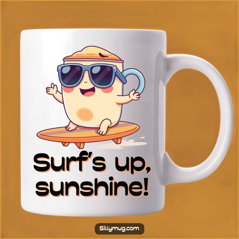 Funny Giggling Mug Surf - Hilarious Cool Beach Vibe Gift