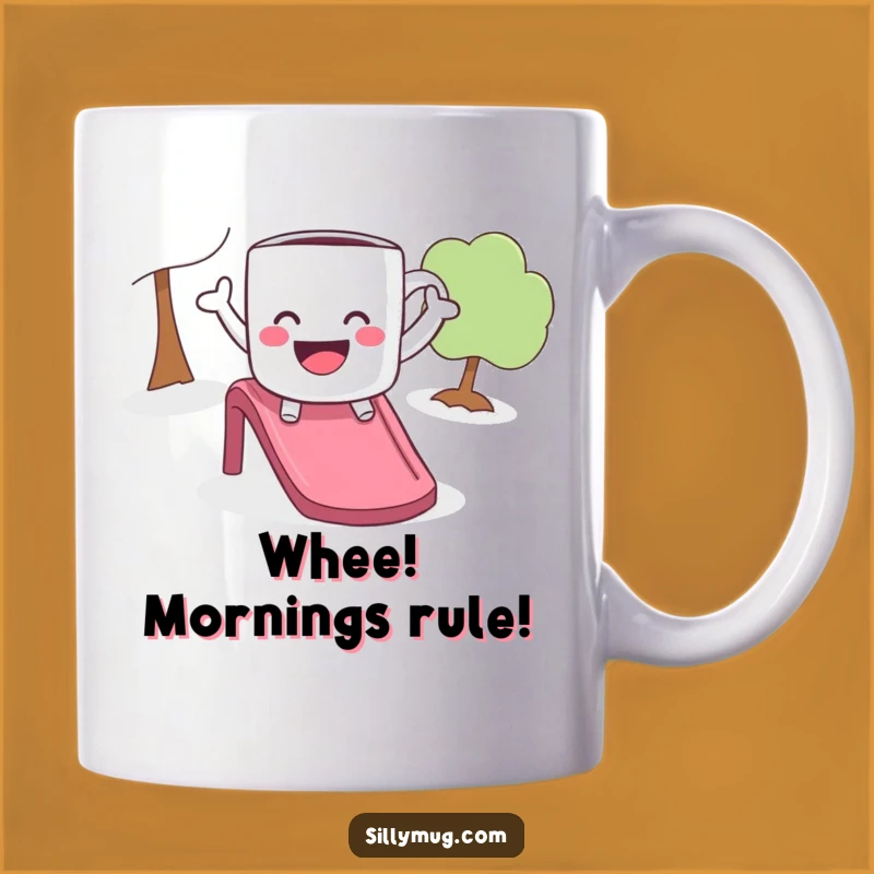 Funny Playful Mug Slide - Hilarious Joyful Coffee Break Gift