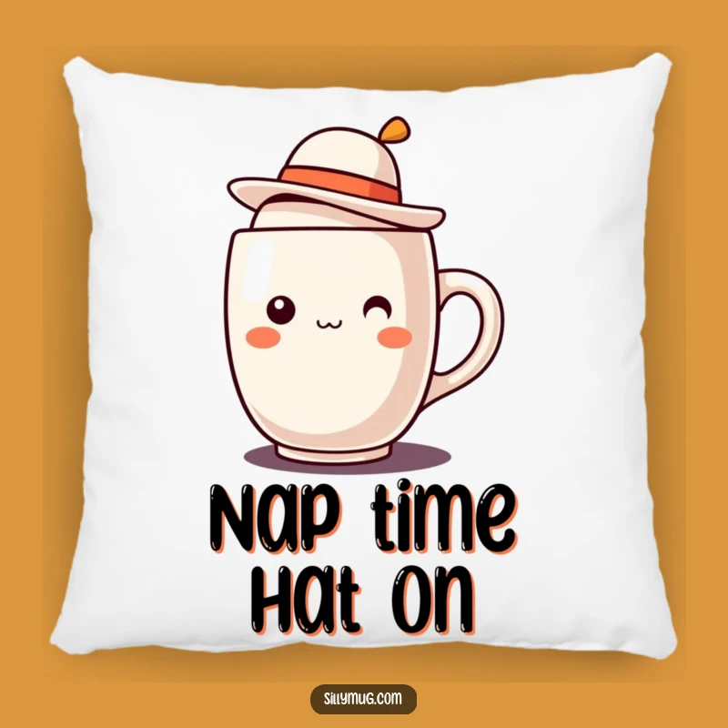 Funny Kawaii Mug Hat Pillow: Add Adorable Comfort and Character to Your Space