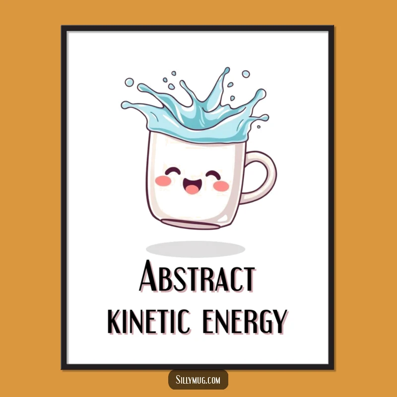 Funny Spinning Mug Digital Art - Instant Joyful Decor for Your Walls