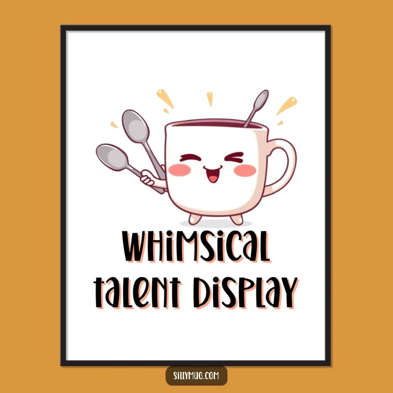 Funny Winking Mug Juggler Digital Art - Instant Playful Decor for Humorous Homes!
