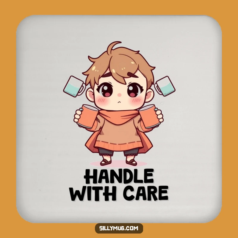 Funny Mug Juggling Coasters: Set of Hilarious Drink Protectors, Perfect Funny Gift