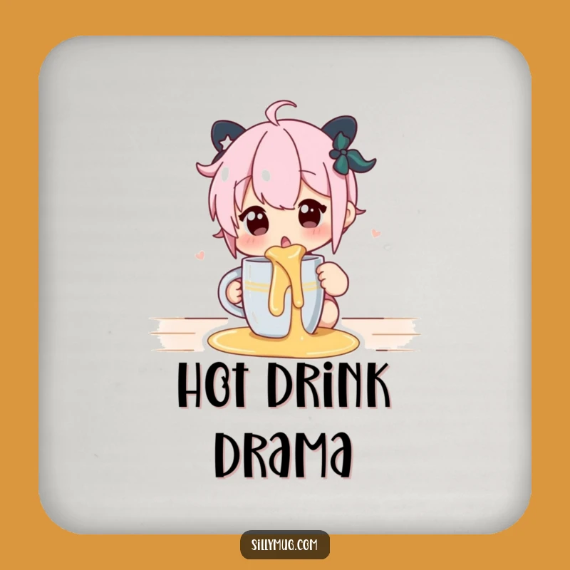 Funny Spill Surprise Coaster: Protect Surfaces with Comedic Flair