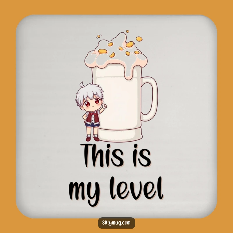 Funny Giant Mug Pose Drink Coaster: Hilarious Protection for Surfaces with a Coffee Fanatic Twist