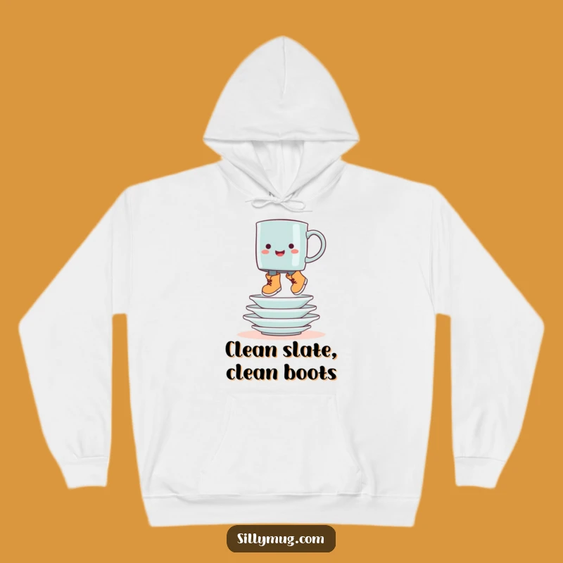 Cozy Funny Booted Mug Hop Hoodie - Stay Warm with Humorous Kitchen Vibes!
