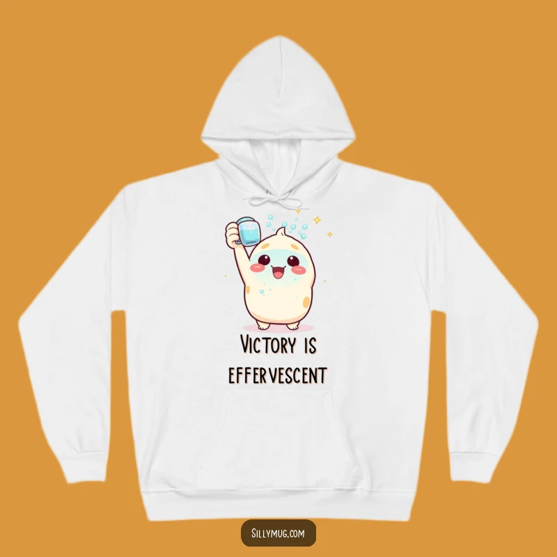 Funny Kawaii Hoodie: Triumphant Bubble Mug - Cozy Celebration & Great Gift