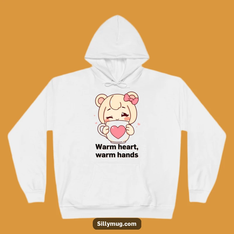 Funny Wink Heart Hoodie: Cozy, Hilarious Coffee-Themed Apparel for Ultimate Comfort and Style