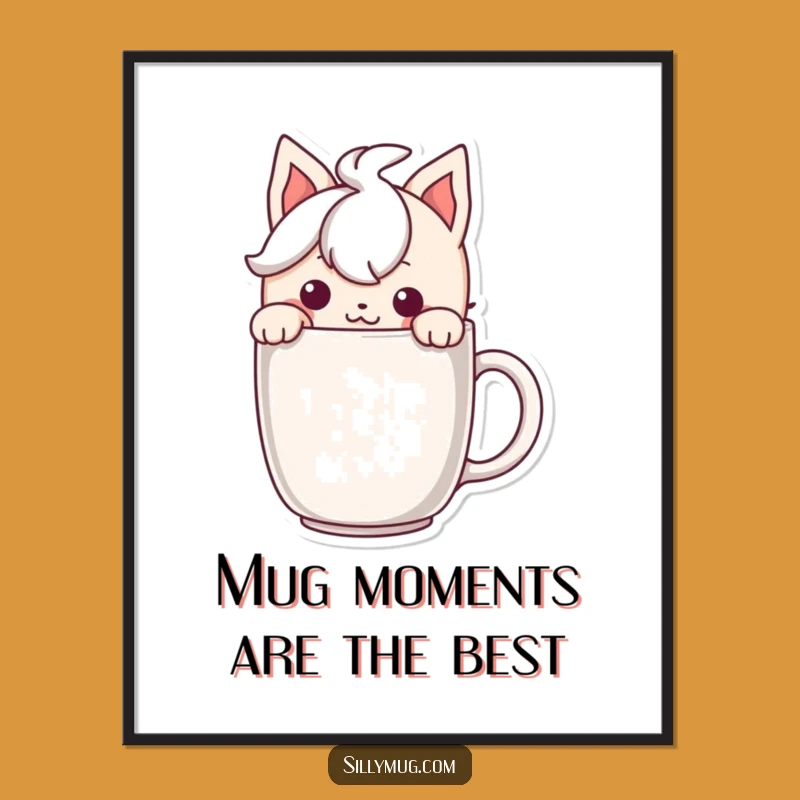 Free Printable Mischief Wall Art: Funny Grinning Character Downloadable Decor Gift