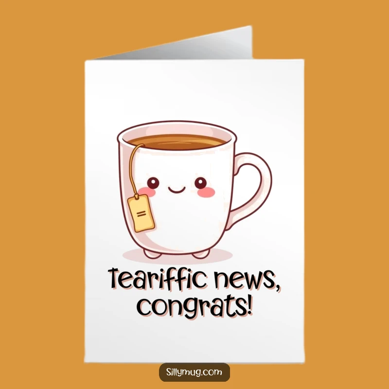 Free Printable Congrats Card: Funny Mug Tea Bag for Your Big Day!