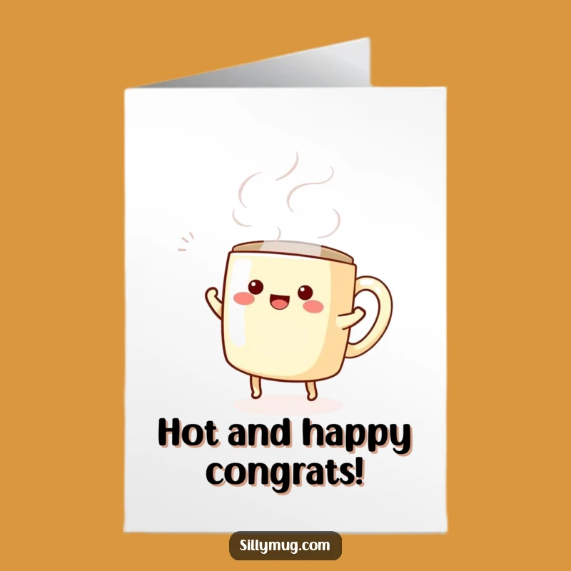 Free Printable Congrats Card: Hilarious Kawaii Mug Dance for Your Big Win!
