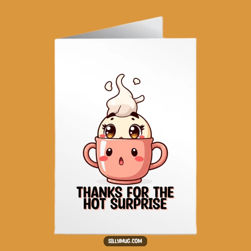 Thank You Steam Mug Kawaii Free Printable Card - Grateful Surprise