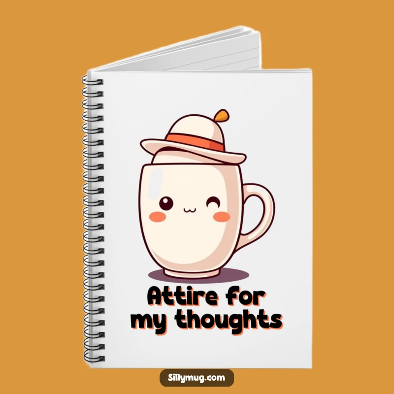 Funny Kawaii Mug Hat Notebook: Jot Down Ideas with Cute Character and Humor