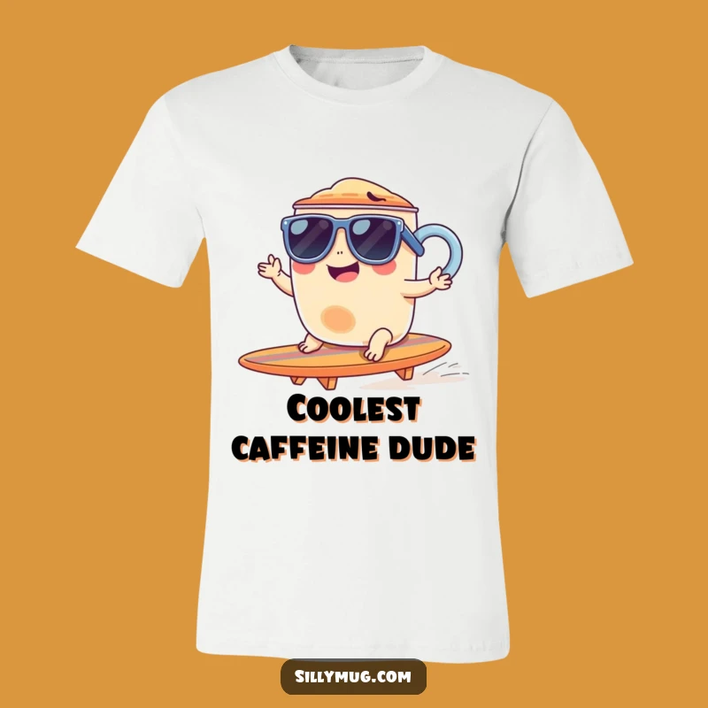 Funny Giggling Mug Surf Tee - Wear Your Coolest Vibes Hilariously