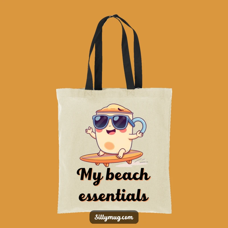 Funny Giggling Mug Surf Tote Bag - Carry Your Coolest Adventures